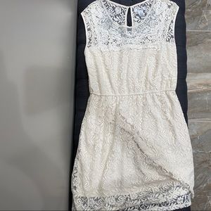 NWOT cream lace dress
